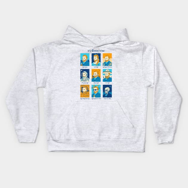 It's Gogh Time Kids Hoodie by dumbshirts